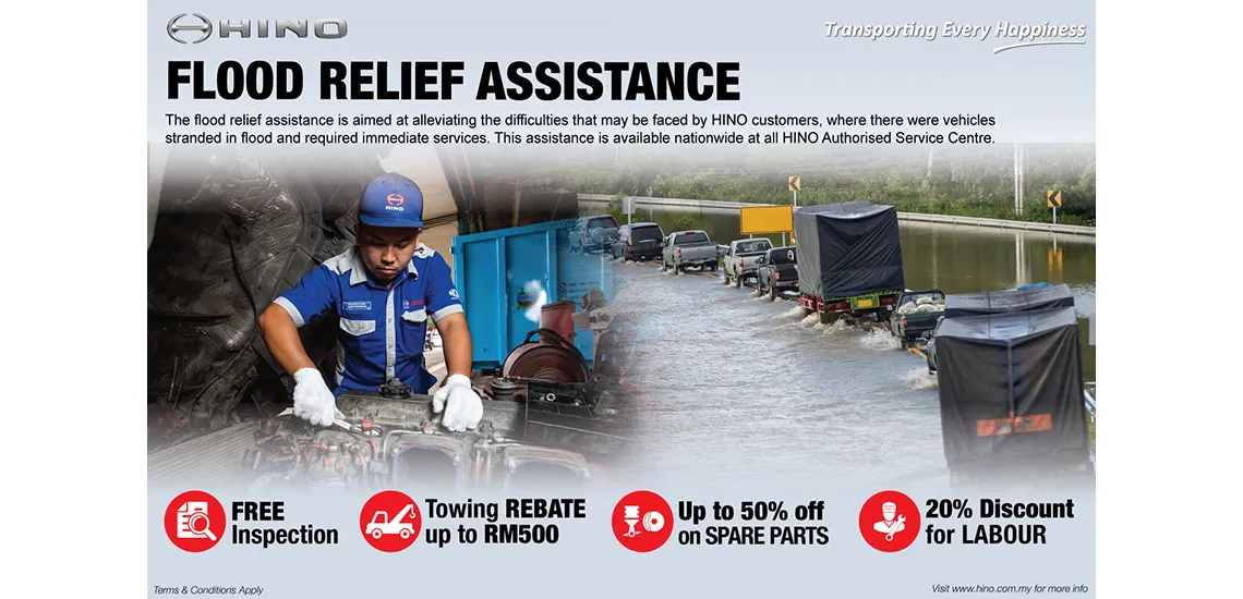 Hino Flood Relief Assistance