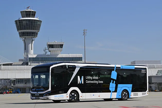 MAN eBuses Munich Airport