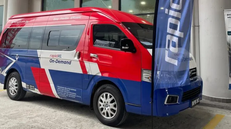 Rapid Bus van operating under Rapid On-Demand service in Klang Valley
