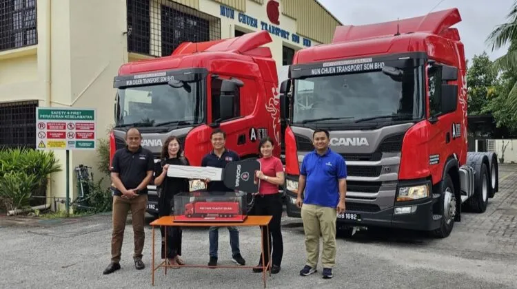 Scania truck handover ceremony with Mun Chuen Transport