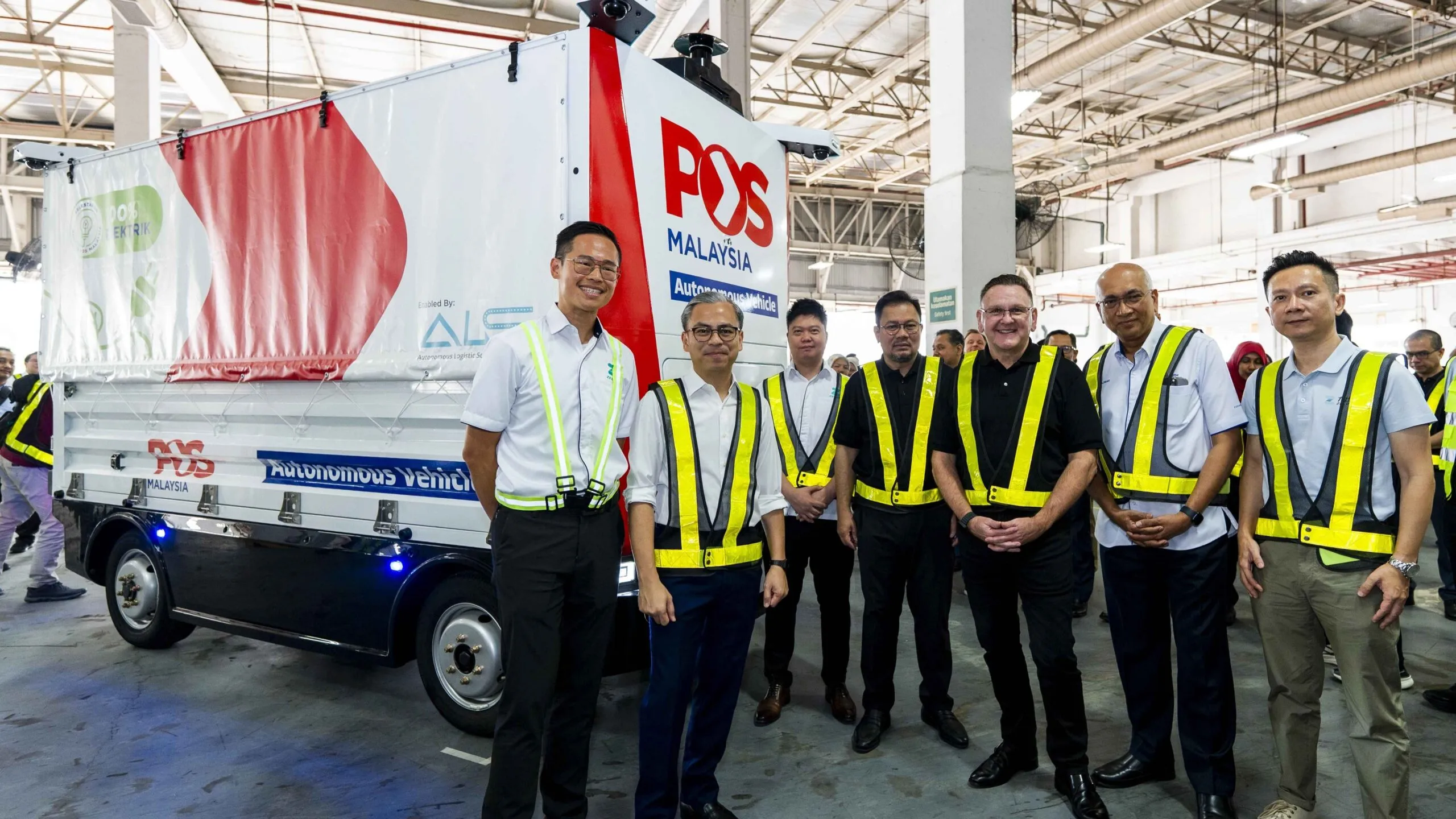 Pos Malaysia autonomous logistics vehicle launch