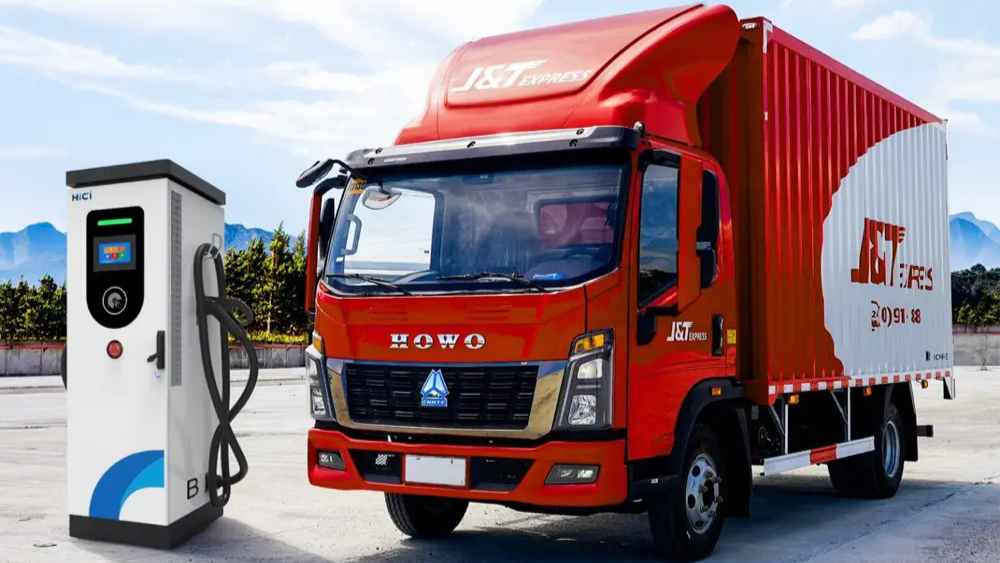 Sinotruk electric truck delivered to J&T Express Philippines