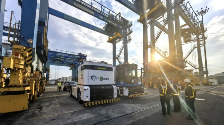Westwell intelligent electric heavy-duty truck fleet at Westports