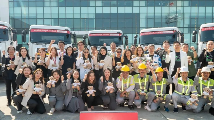 Official handover of 10 UD Trucks Quester units to Holistic Solutions Thailand