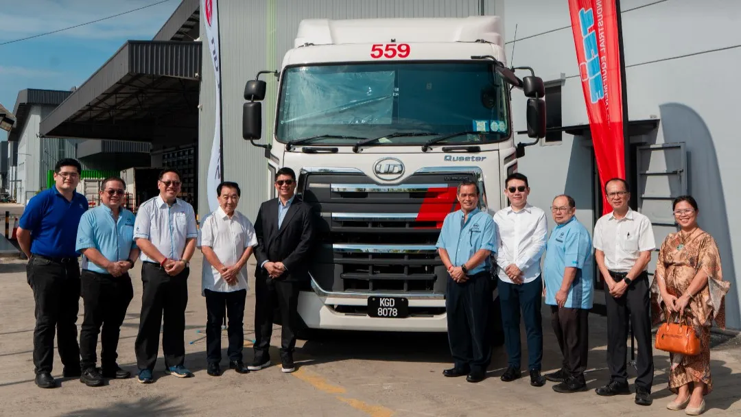 UD Trucks Malaysia handing over 28 Quester Prime Mover units to ASAC Logistics at Alor Setar Kedah ceremony