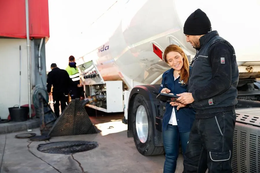 An illustration of Michelin's MyConnectedFleet in use. (Photo: Michelin)