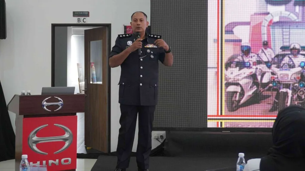 Assistant Superintendent of Police Hazarul Ilham bin Zakaria from the Traffic Investigation and Enforcement Department, Bukit Aman. (Photo: Hino Malaysia)