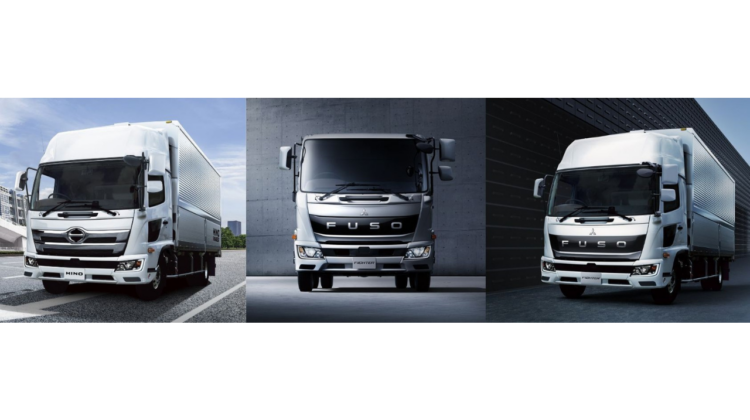 The new Hino Ranger and Fuso Fighter medium-duty trucks. (Image: ARCHION/LinkedIn)